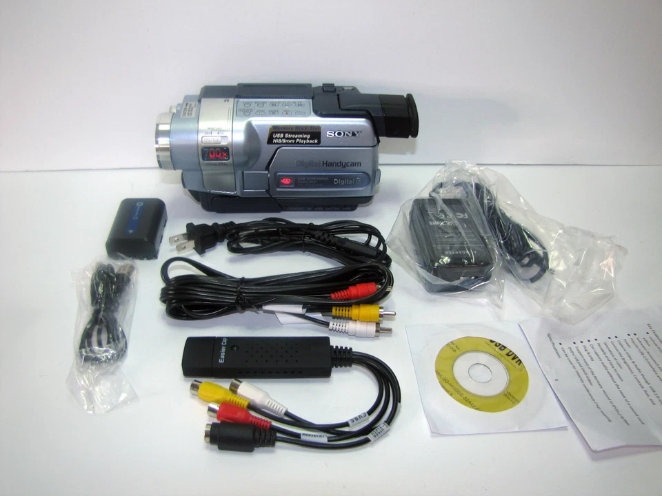 Sony Video Handycam Digital8 HI8 8mm Camera Camcorder for VCR PC MAC Transfer - Image 1 of 1