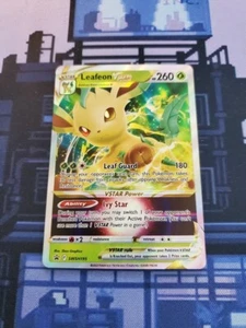 Pokemon - Leafeon VStar SWSH195 Promo Black Star NM - Foto 1 di 1