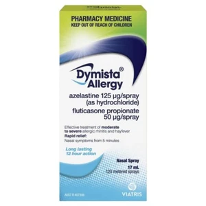 Dymista Allergy Nasal Spray 17mL Sneezing Itching Runny Nose 120 Metered Sprays - Picture 1 of 2