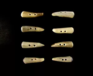 ANTLER BUTTONS,1 3/4"TOGGLES,TINES,8 STUBBY ODD PIECES,134-44 - Picture 1 of 4