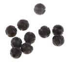 10pcs Natural Wood Beads Loose Spacer Beads Hand-carved Lotus Round