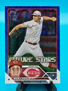 Nick Lodolo 2023 Topps Series 2 Blue Shimmer Refractor /999 - Picture 1 of 2