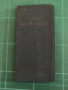 Steel Specification book Thomas Frith  & John Brown steel Sheffield Circa 1900’s - Imagen 1 de 9