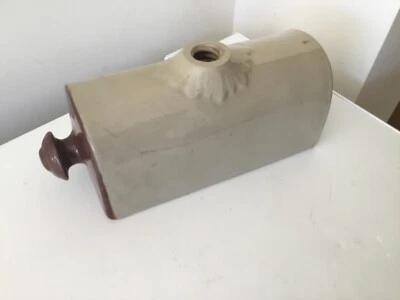 Antique stoneware bed warmer hot water bottle c.1910 - Image 1 of 4