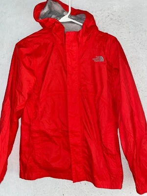 The North Face Orange Dryvent Rain Windbreaker Jacket YOUTH Boy's L 14-16 hooded - Image 1 of 4