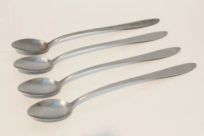 WMF Cromargan (4) Pieces Long Iced Tea Spoons 8.5" Germany Stainless Flatware - Image 1 of 4