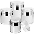Vacuum Pump Jars for Cosmetics - 4pcs Airless Moisturizer