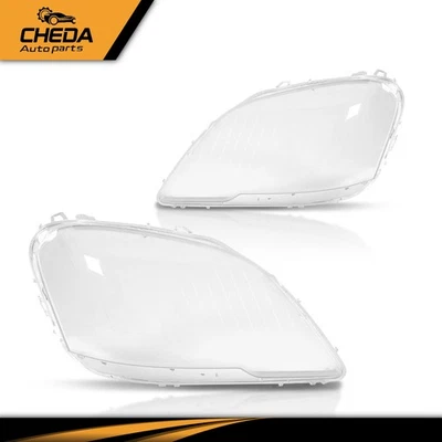 Cubiertas de lente de faros izquierda y derecha aptas para Mercedes-Benz W164 clase ML 2009-2011 Foto 1 de 4