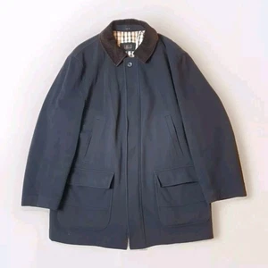 Abrigo Chaqueta Daks Signature Para Hombres Negro Lana Cachemira Cuello Pana 54 - Imagen 1 de 22