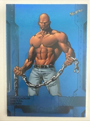 2023 Marvel Metal Universe Avengers Luke Cage PMG Blue 38/50 #104 - Image 1 of 4