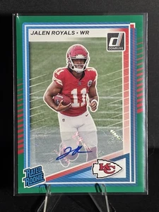 2025 Panini Donruss - Rated Rookie Jalen Royals #321 Green Autographs (AU, RC) - Picture 1 of 2