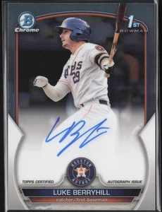 Luke Berryhill 2023 Bowman Chrome Prospect Autograph CPA-LBL Auto Houston Astros - Bild 1 von 2