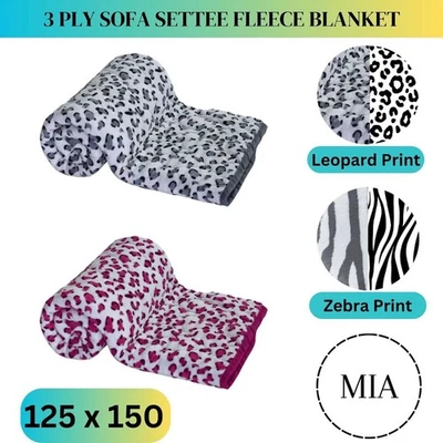 Luxury Teddy Fleece Blanket Ultra Soft Warm Sofa Bed Throw Travel Plush Fur Cozy - Image 1 of 4