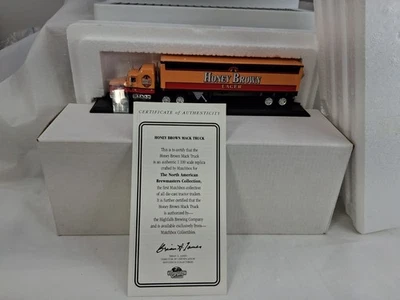 Matchbox Honey Bear Mack Semi Truck Trailer Orange Die Cast - Image 1 of 4