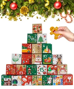24 Pcs DIY Christmas Advent Calendar Boxes 24 Days Countdown Gift Boxes - Picture 1 of 7