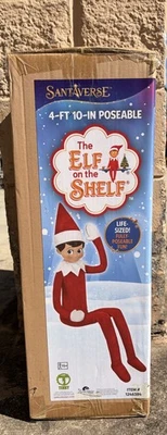 LOWES The Elf On The Shelf 4ft 10in Life Size Posable Christmas Plush SantaVerse NEW