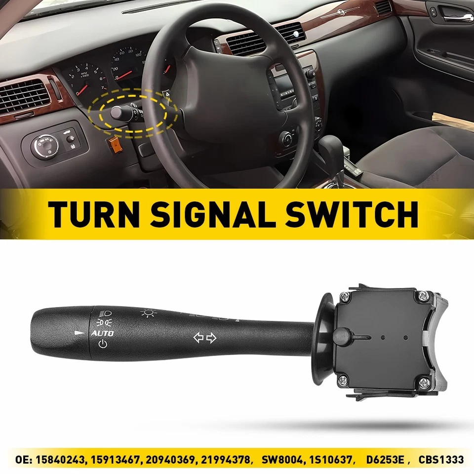 Interruptor de señal de giro de faros brazo tallo para Pontiac G6 205-2010 Chevrolet Malibu Foto 1 de 4