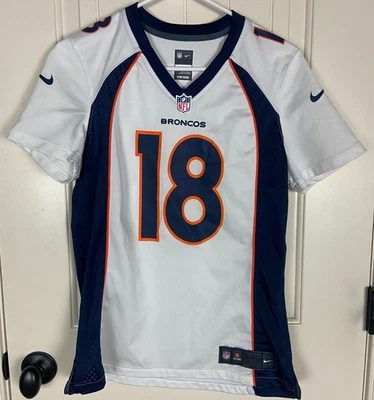 Denver Broncos Jersey Womens Medium NFL Football Peyton Manning 18 Nike On Field - Image 1 of 4