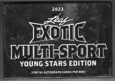 2023 LEAF EXOTIC MULTI-SPORT ROOKIES FACTORY SEALED HOBBY BOX