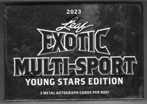 2023 LEAF EXOTIC MULTI-SPORT ROOKIES FACTORY SEALED HOBBY BOX