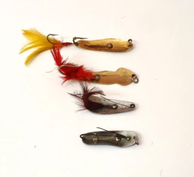 (4) Lote de 4 señuelos de pesca Cripple Alewife Weezel Tony Accetta Pflueger Foto 1 de 3
