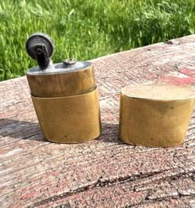 Vintage gasoline brass lighter Soviet soldier military WW2 - Picture 1 of 19