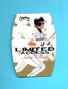 1998 Circa Thunder LIMITED ACCESS DIE CUT # 15 LARRY WALKER COLORADO ROCKIES