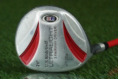 U.S. KIDS GOLF WT-30U 3 FAIRWAY WOOD 25.5" ULTRALIGHT GRAPHITE SHAFT KIDS 26° LH - Image 1 of 4