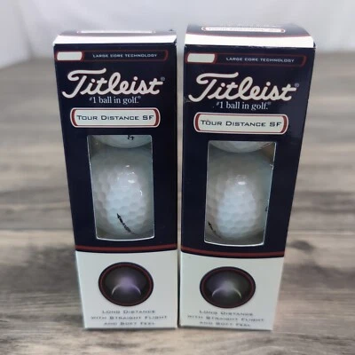 Titleist Tour Distance SF Soft Feel 高尔夫球 6 球白色全新带盒  — 第 1/4 张图片