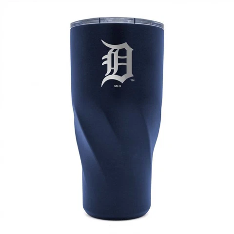 DETROIT TIGERS 30 OZ MORGAN STAINLESS STEEL TUMBLER TRAVEL MUG ENGRAVED Cover