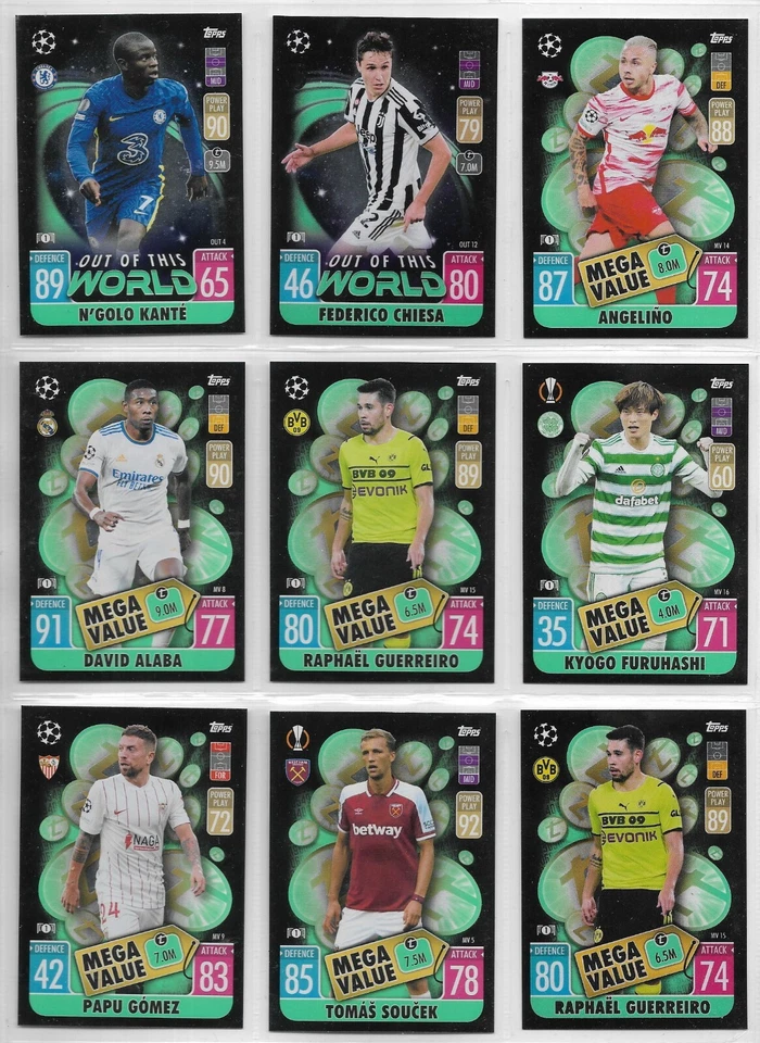 David Alaba Real Madrid 2021-22 Match Attax Extra Mega Value #MV8 - Image 1 of 1