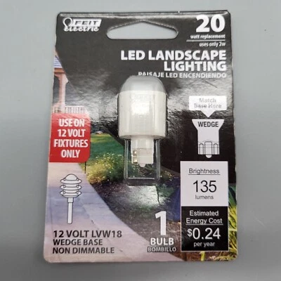 Feit Electric LED Landscape Lighting Bulb 2 Watt (20W Equivalent) 12 Volt LVW18 - Image 1 of 2