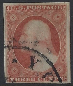 11 A (3c Imperf) - A LOVELY and SOUND STAMP with PRETTY COLOR - MUST SEE !! - Picture 1 of 2
