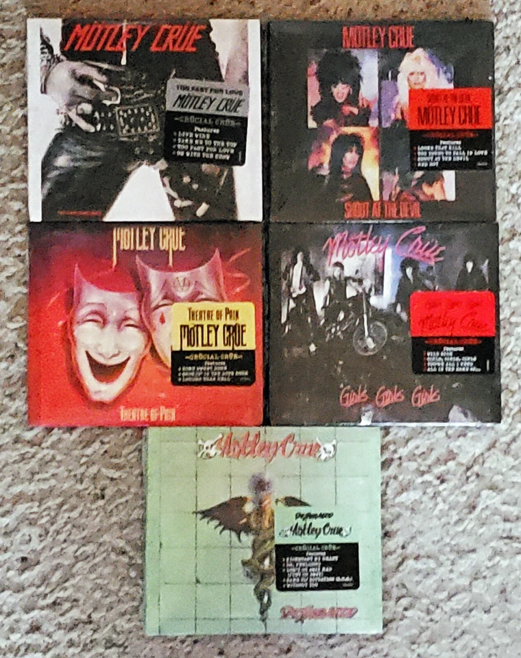 MOTLEY CRUE - 2022 Remastered 5 Digipak CD - Bundle - Image 1 of 1
