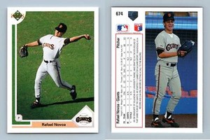 Rafael Novoa - Giants #674 Upper Deck 1991 RC Baseball Trading Card