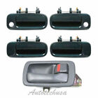 92-96 For Toyota Camry 1 Gray Interior R & 4 Green 6M1 Outside Door Handle Ds422