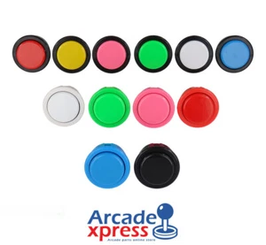 Boton Seimitsu Pushbutton PS 14 G Arcade Pulsador Original 30mm Japones Bartop - Imagen 1 de 16