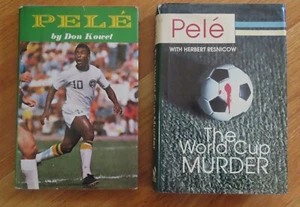 2 PELE Books 1976 Pele Don Kowet 1988 The World Cup MURDER Book NEW YORK COSMOS - Picture 1 of 14