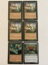 6 Mtg Green Nm/Lp 4x Canopy Claws/ Canopy Crawler/ Canopy Spider