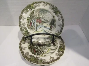 Johnson Brothers FRIENDLY VILLAGE Set of 4 SUGAR MAPLES Bread & Butter Plates - Picture 1 of 7