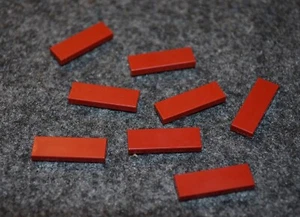 (8) 1x3 Dark Red Smooth Finishing Tile Brick Bricks ~ Lego ~ NEW - Picture 1 of 1
