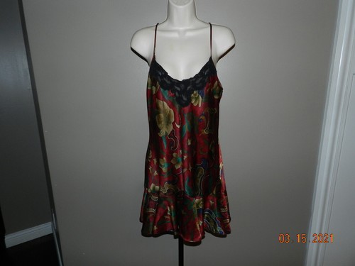 UNDERCOVER Camicia da notte Victoria's Secret donna M vintage multicolore floreale etichetta oro