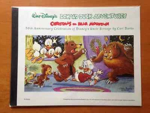 1995 CHRISTMAS ON BEAR MOUNTAIN MINT STAMPBOOK - CARL BARKS - Picture 1 of 2