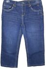 I Love Justice Jeans Simply Low Capri Juniors 14R Blue Distressed Pockets
