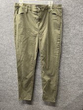 buffalo David Bitton jeans 14/34 Green Hanna stretch skinny hi-rise Women's pant