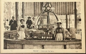 Postal antigua atrio de agua mineral de Vichy Francia c1910 - Imagen 1 de 8