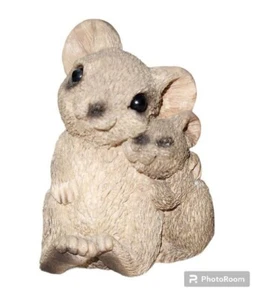 Stone Critter Littles Maus Mama & Baby (SCL-102) - 1990 Vintage signiert - Bild 1 von 8