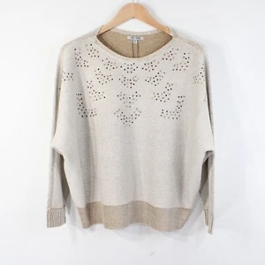 Nic + Zoe Womens Constellation Embellished Knit Sweater Retail $168 - Picture 1 of 6