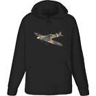 'WW2 Spitfire Plane' Adult Hoodie / Hooded Sweater (HO025068)