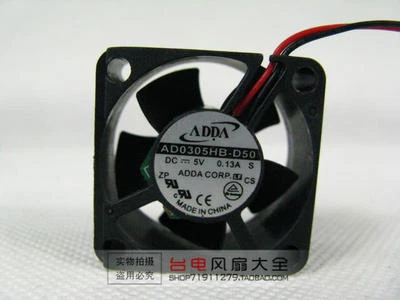 ADDA 3015 AD0305HB-D50 DC 5V 0.13A cooling fan double ball 2-Pin - Image 1 of 2